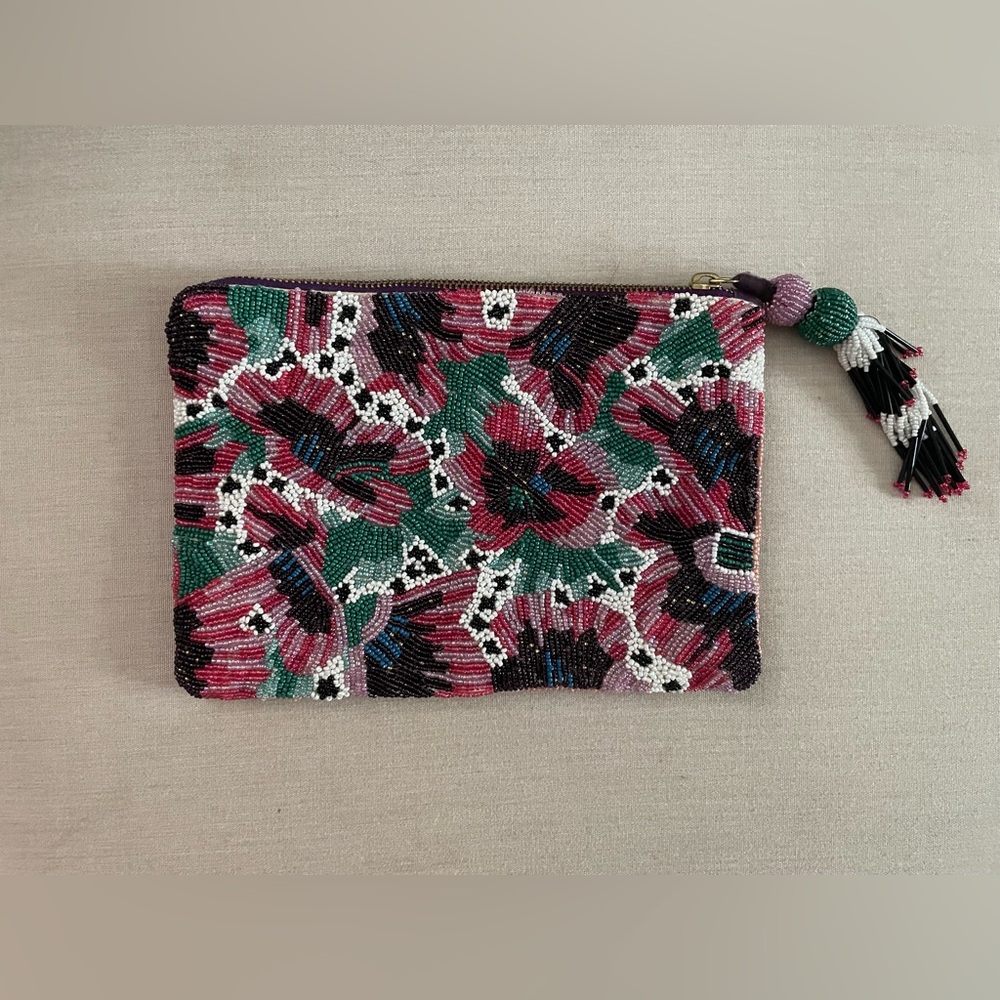 Handmade Beaded Anthropologie Women’s Clutch Purse
